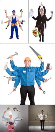 5 HQ Images Many Hands