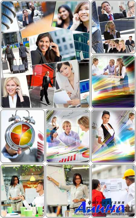 Men & Women Business Team Montage