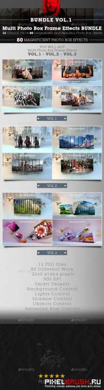 Multi Photo Box Frame Bundle Vol.1