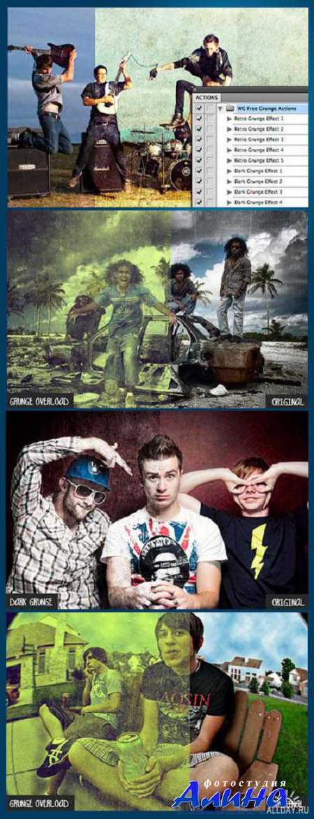 Action Effect Grunge for Photoshop