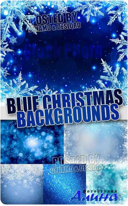 Blue xmas backgrounds - UHQ Stock Photo