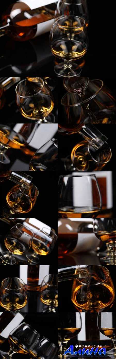 Whiskey, Cognac Raster Graphics