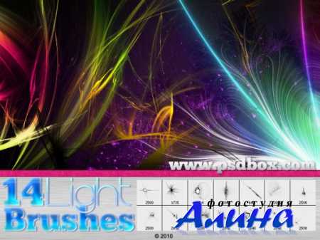 Light Streak Photoshop Brushes